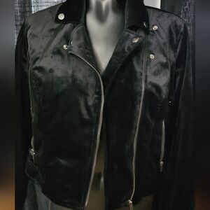 Maleficent crop jacket velvet